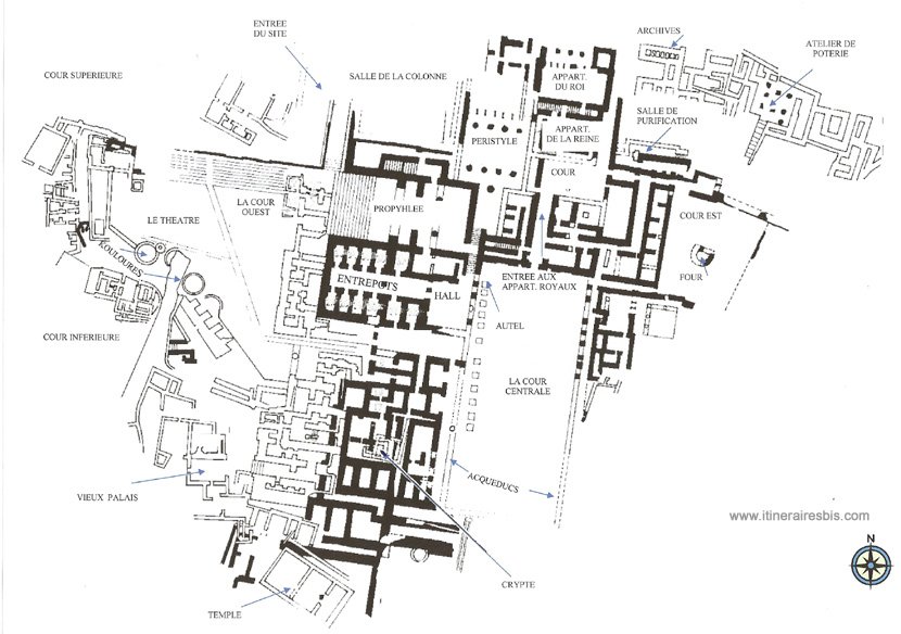 Plan du site de PHaistos