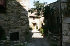 La route du Chianti ruelle du village de Montefioralle