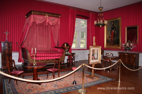 Visite du château d'Amboise, Chambre de style 1er Empire 