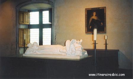 Gisant de Agnès Sorel à voir lors d'une visite du château de Loches