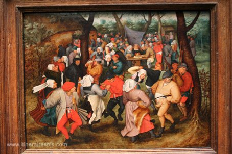 Danse de Noël en plein air de P. Brueghel de Jonge