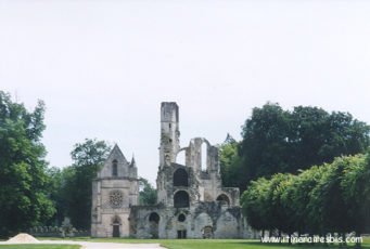 Les ruines de l'Abbaye de Chaalis