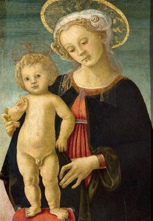 Vierge à l'enfant peinte par Botticelli