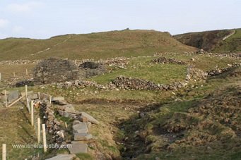 Muret typique de la lande irlandaise