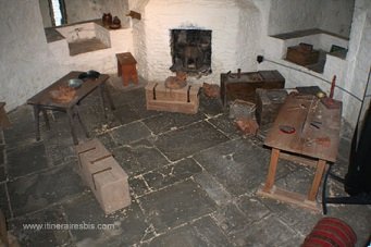 Une des salles du château de Limerick