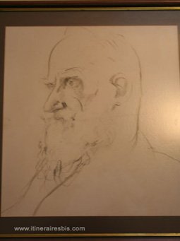 Le portrait de Georges Bernard Shaw au musée des écrivains