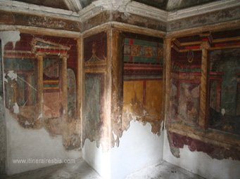 Villa romaine Oplontis le cubulum (petite chambre)