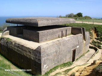 Le poste de tir de la batterie Allemande de Merville (Normandie)