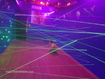 Rayons laser de l'escape room