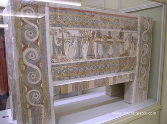 Musée archéologique de Héraklion: sarcophage venant du site de Aghia Triada