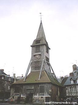 Le clocher de l'église Sainte Catherine à Honfleur