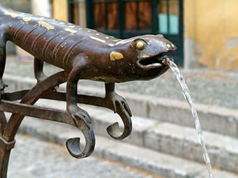Fontaine de la salamandre à Perpignan