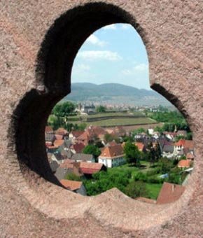 Vue sur la ville de Rouffach