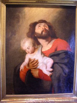 Un tableau du peintre Raphaël à l'abbaye Saint Pierre à Gand