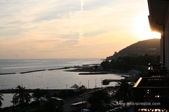 Visite de la ville de San remo, coucher de soleil