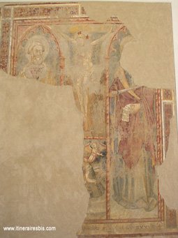 L'une des fresques du couvent Saint Agostino