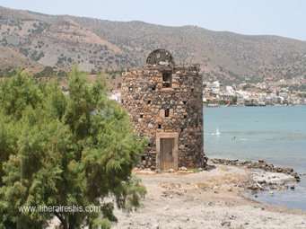 Elounda les vestiges du moulin de Poros