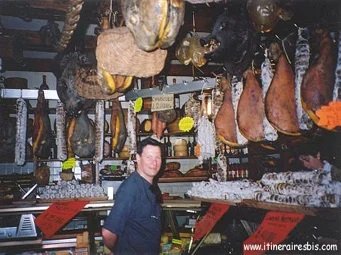 Les spécialités de Norcia.... sont la charcuterie, et les champignons!