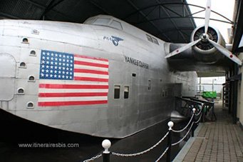 Foynes flying boat museum en Irlande la carlingue de l'Hydravion