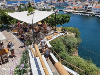 Restaurant Gioma Mezze vue de la terrasse vers le port