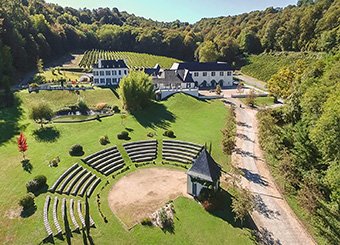 Vue aérienne du Domaine du Cinquau