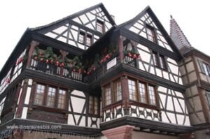 Façade de maison à Kaysersberg
