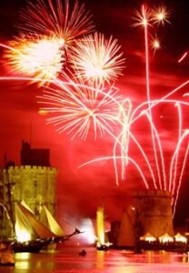 Feu d'artifice à la Rochelle