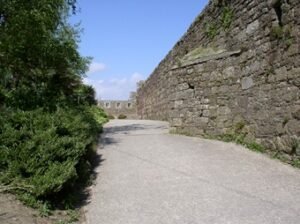 Mur extérieur de la cité Vauban à Concarneau