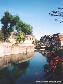Les bords de la "Petite Venise à Colmar