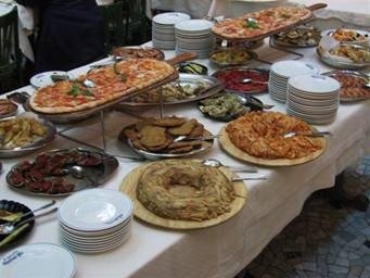 Restaurant Scoglio di Frisio, spaguetti alle vongole Buffet