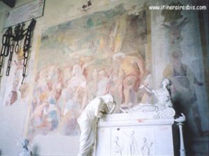 L'un des tombeaux du cimetière du camposanto